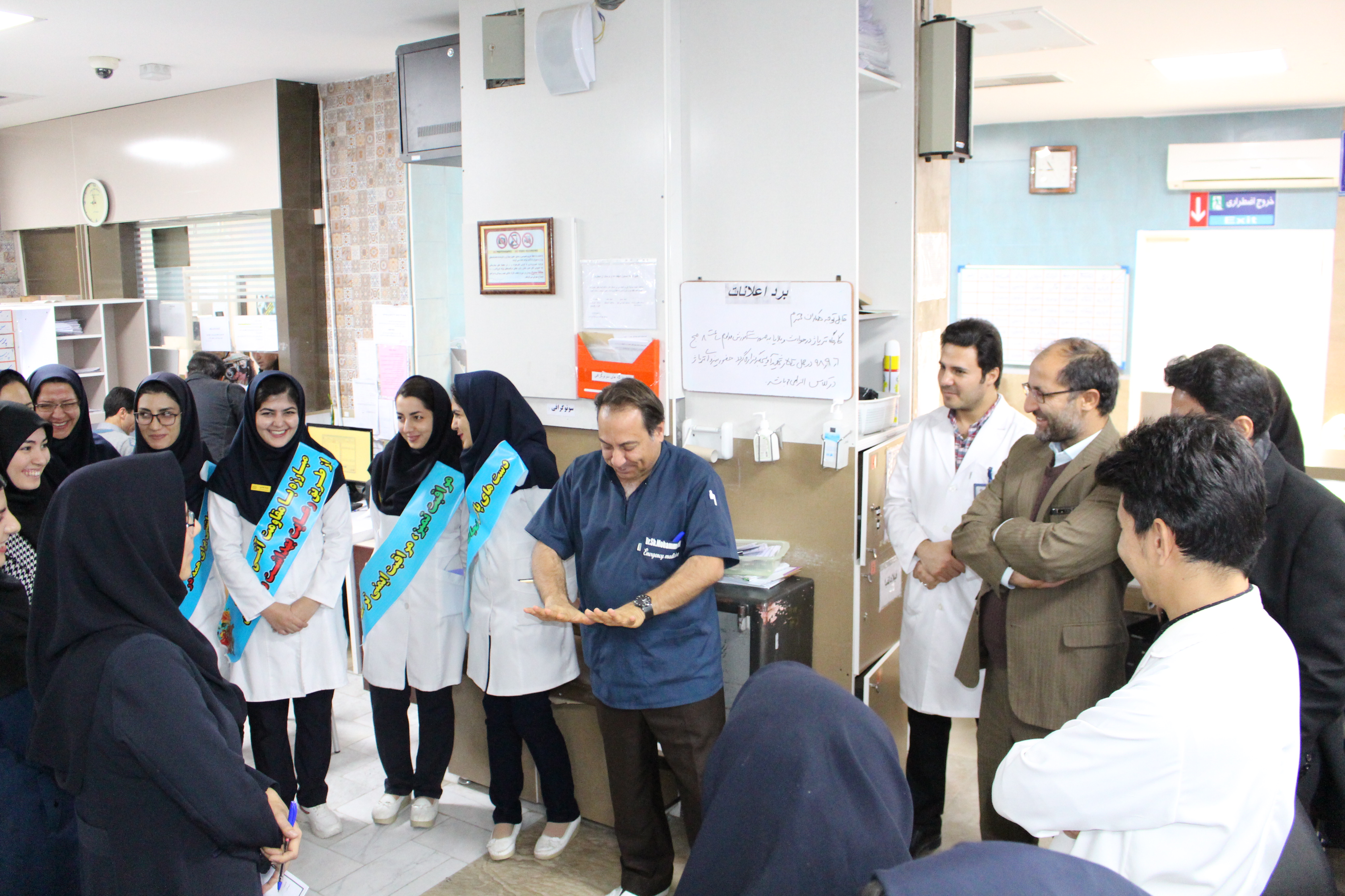 دومین بازدید مدیریتی ارتقاء بهداشت دست در بیمارستان امام علی (ع)